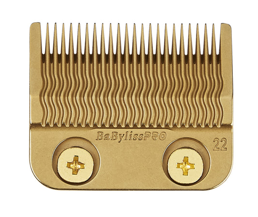 BaBylissPRO Replacement Clipper Blade MIM Ultra Thin Precision Fade Blade Gold Fits FX LoProFX SnapFX LithiumFX Clippers