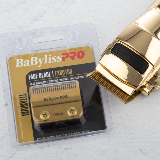 BaBylissPRO Replacement Clipper Blade Gold Titanium Wedge Fade Fits FX LoProFX SnapFX LithiumFX Clippers