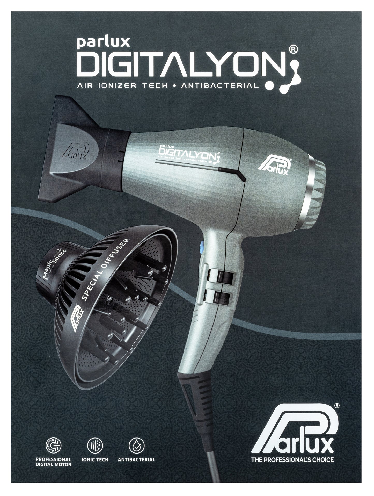 Parlux Digitalyon Dryer with Diffuser Pack