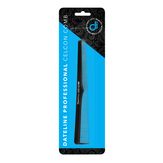Dateline Professional Black Celcon Barbers Comb 406
