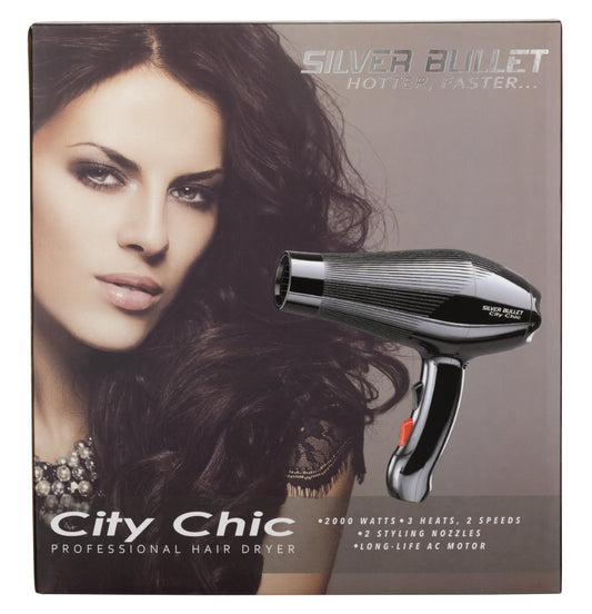 Silver Bullet City Chic Dryer 2000W - Black