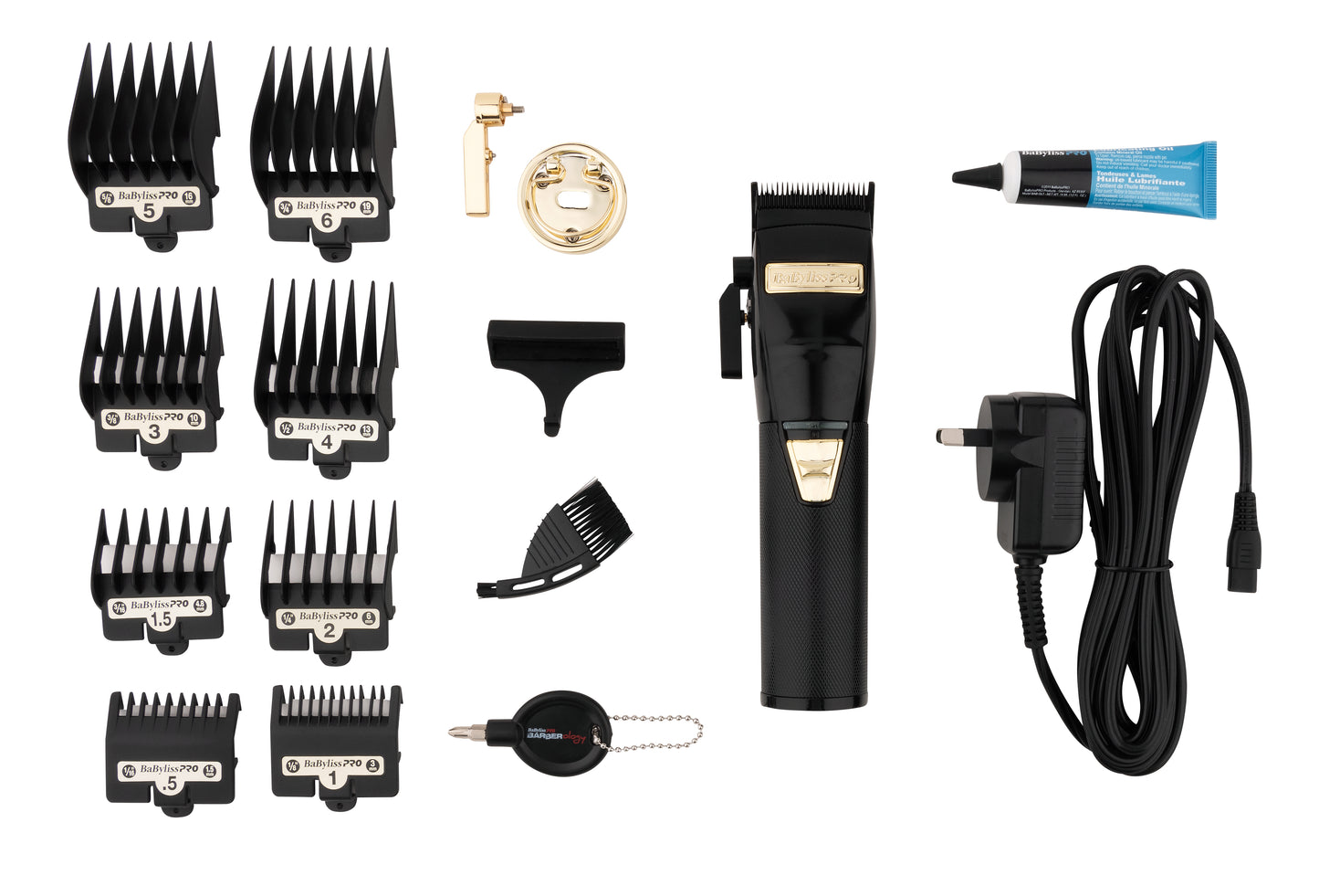 BaBylissPRO Black FX Lithium Clipper - Black Cord/Cordless
