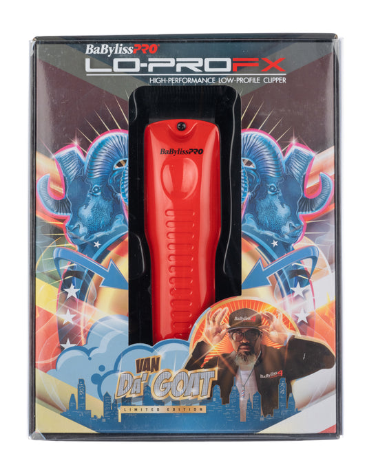 BaBylissPRO Lo-ProFX Red Low Profile Clipper Cord/Cordless
