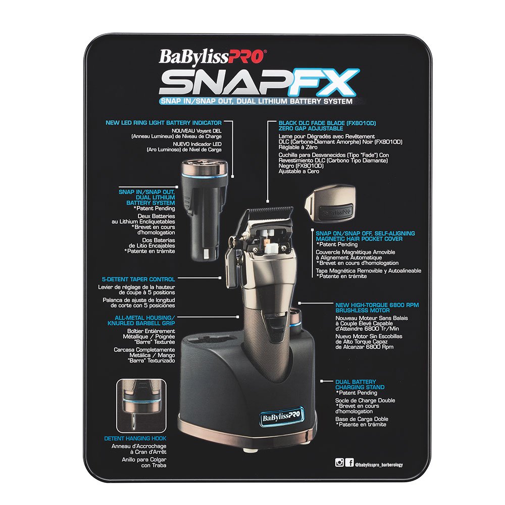 BaBylissPRO SnapFX Clipper Cordless