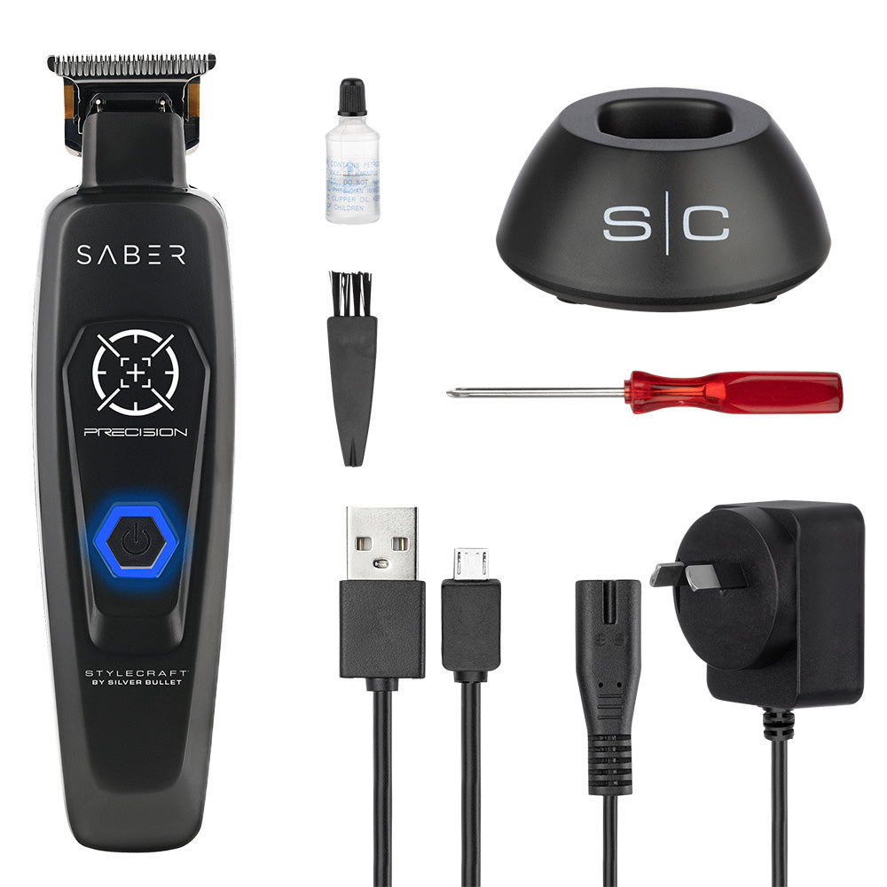 StyleCraft By Silver Bullet Precision Saber Trimmer - Black - NEW
