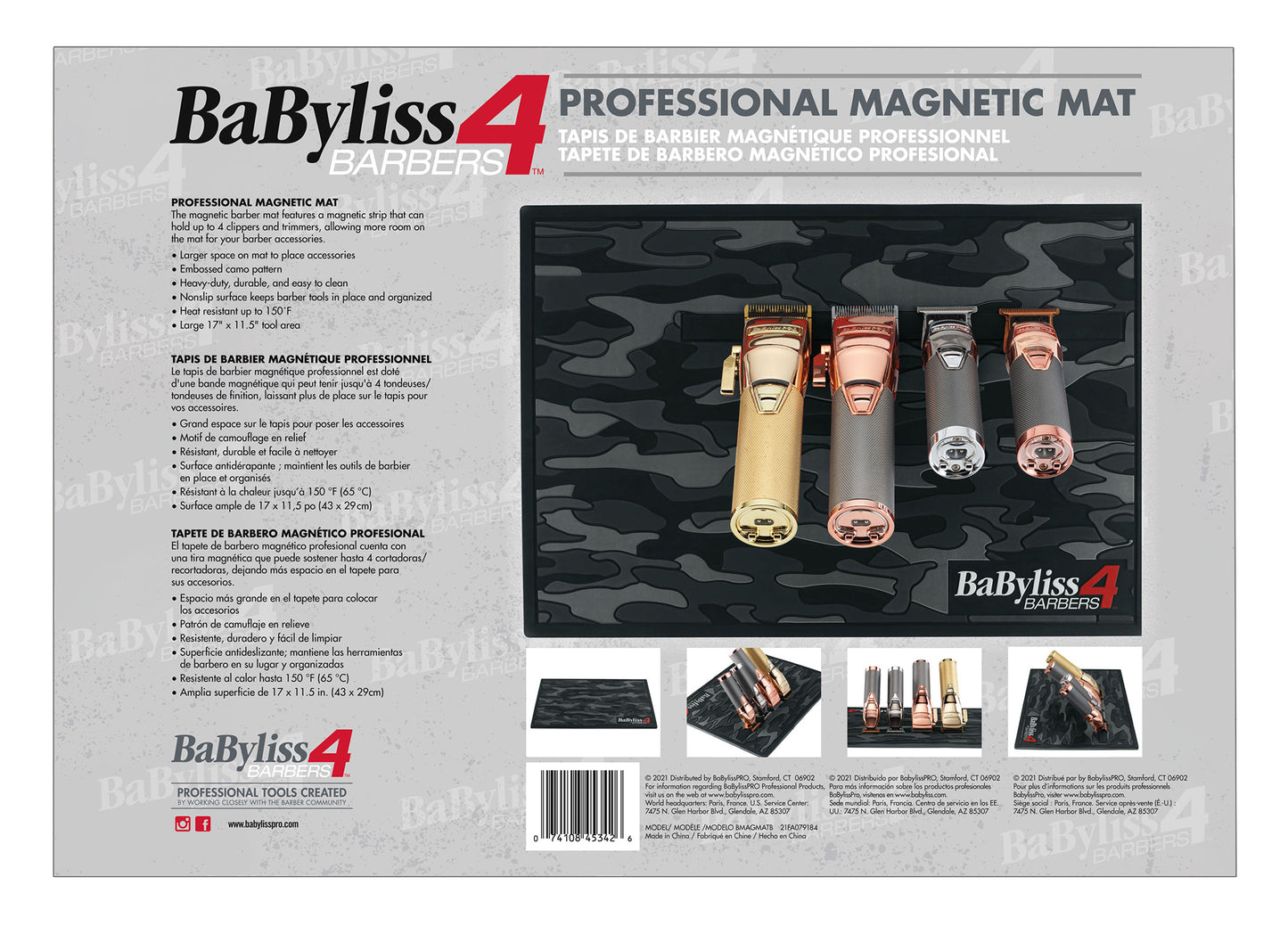 BaBylissPRO Barberology Magnetic Tool Mat