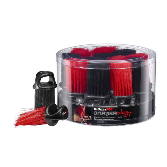 BaBylissPRO Barberology Knuckle Long Bristle Brush - 12pc Tub