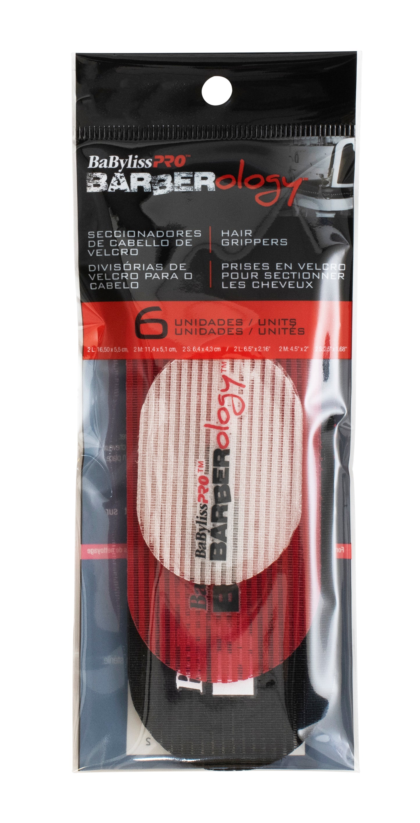 BaBylissPRO Barberology Hair Gripper - 6pc