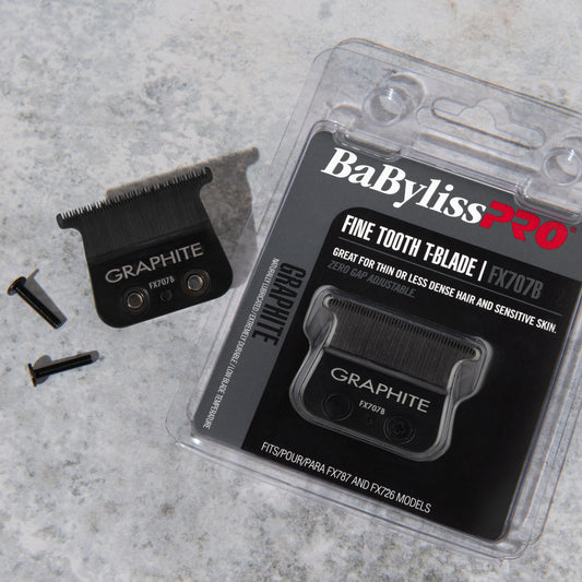 BaBylissPRO Replacement  Trimmer Blade Graphite Adjustable Zero Gap Fine Tooth Fits LoProFX SnapFX OutlinerFX Trimmers
