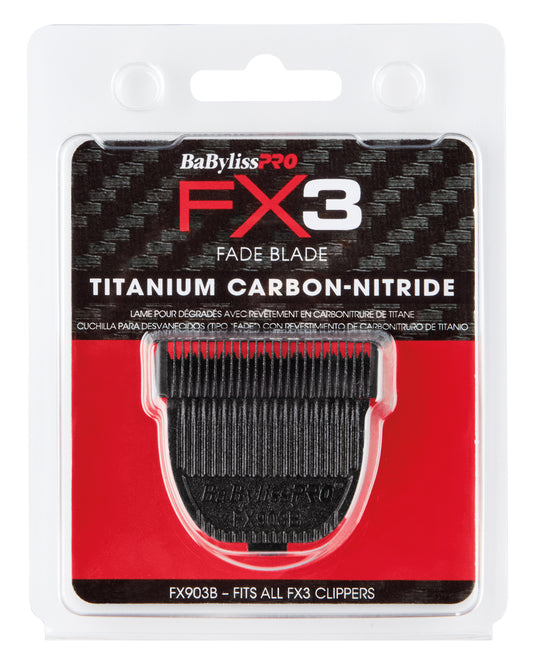 BaBylissPRO Replacement Clipper Blade Black Fits FX3 Clippers