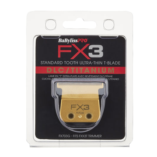 BaBylissPRO Replacement Trimmer Blade Titanium Gold Fits FX3 LoProFX SnapFX OutlinerFX Trimmers