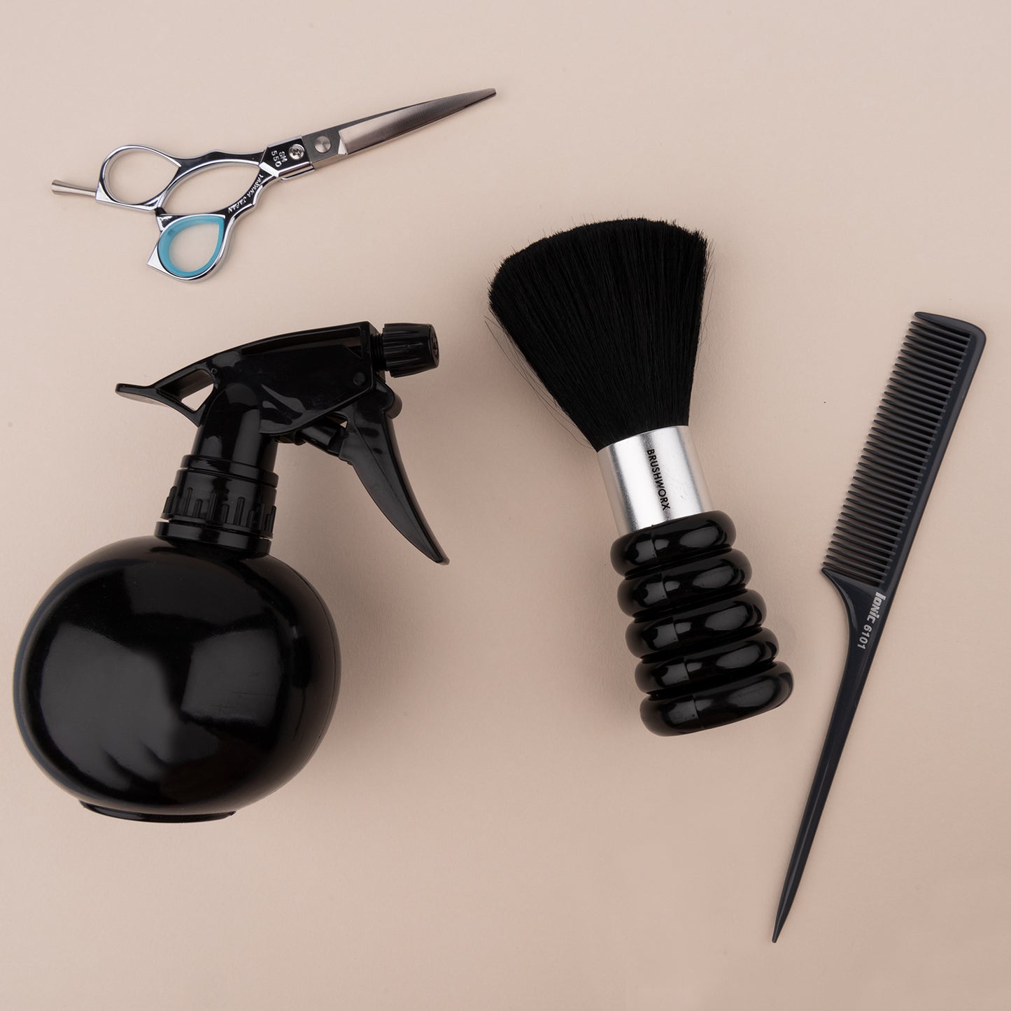 Brushworx Neck Brush - Black & Silver