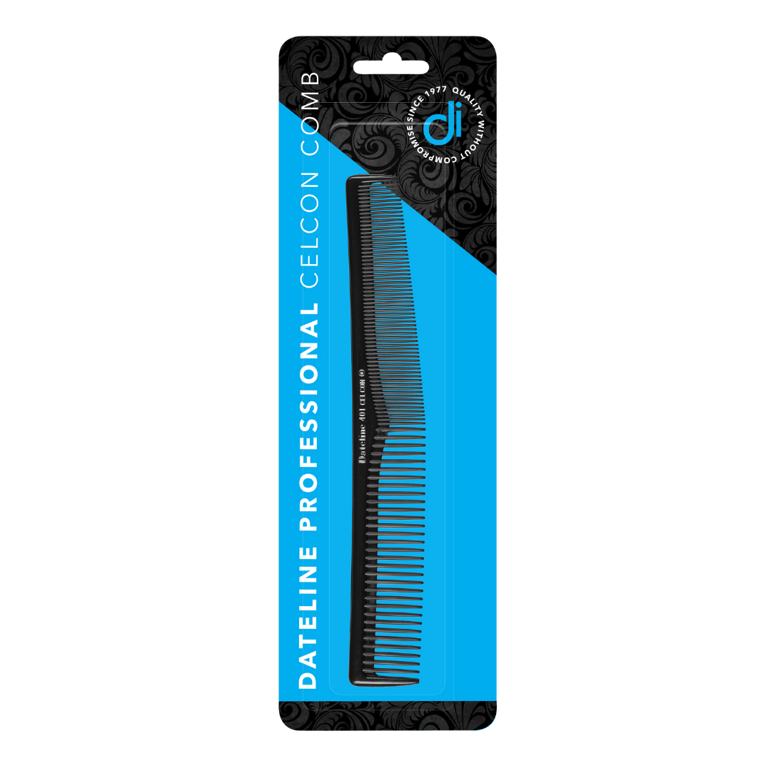 Dateline Professional Black Celcon Styling Comb 401