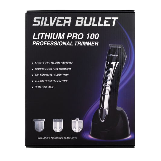Silver Bullet Lithium Pro 100 Trimmer - Silver Cord/Cordless