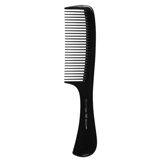 Dateline Professional Black Celcon  Basin Comb With Handle 3111