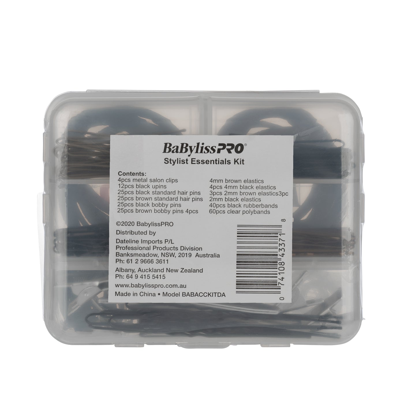 BaBylissPRO Stylist Essentials – Contains Pins, Clips, Ties & Elastics