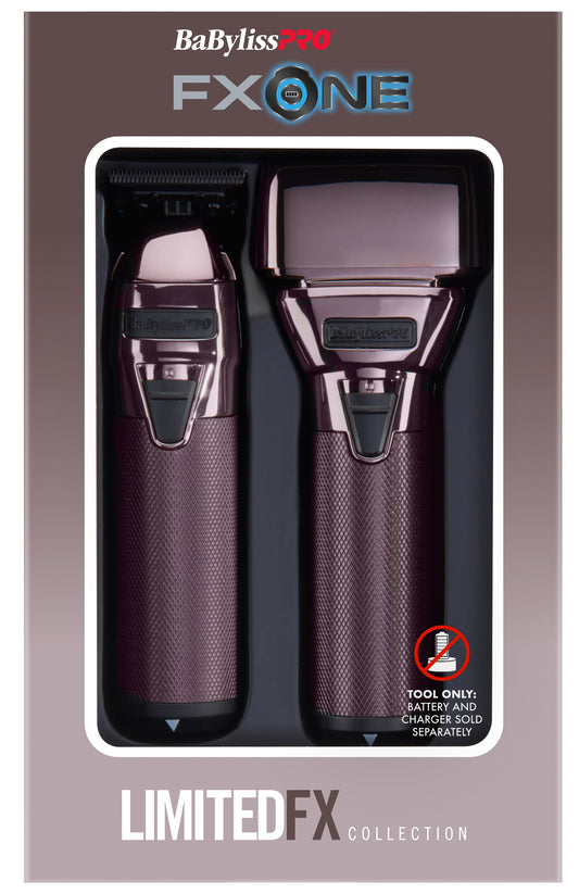 BaBylissPRO FXONE Duo Nightfall Outliner Trimmer & Double Foil Shaver