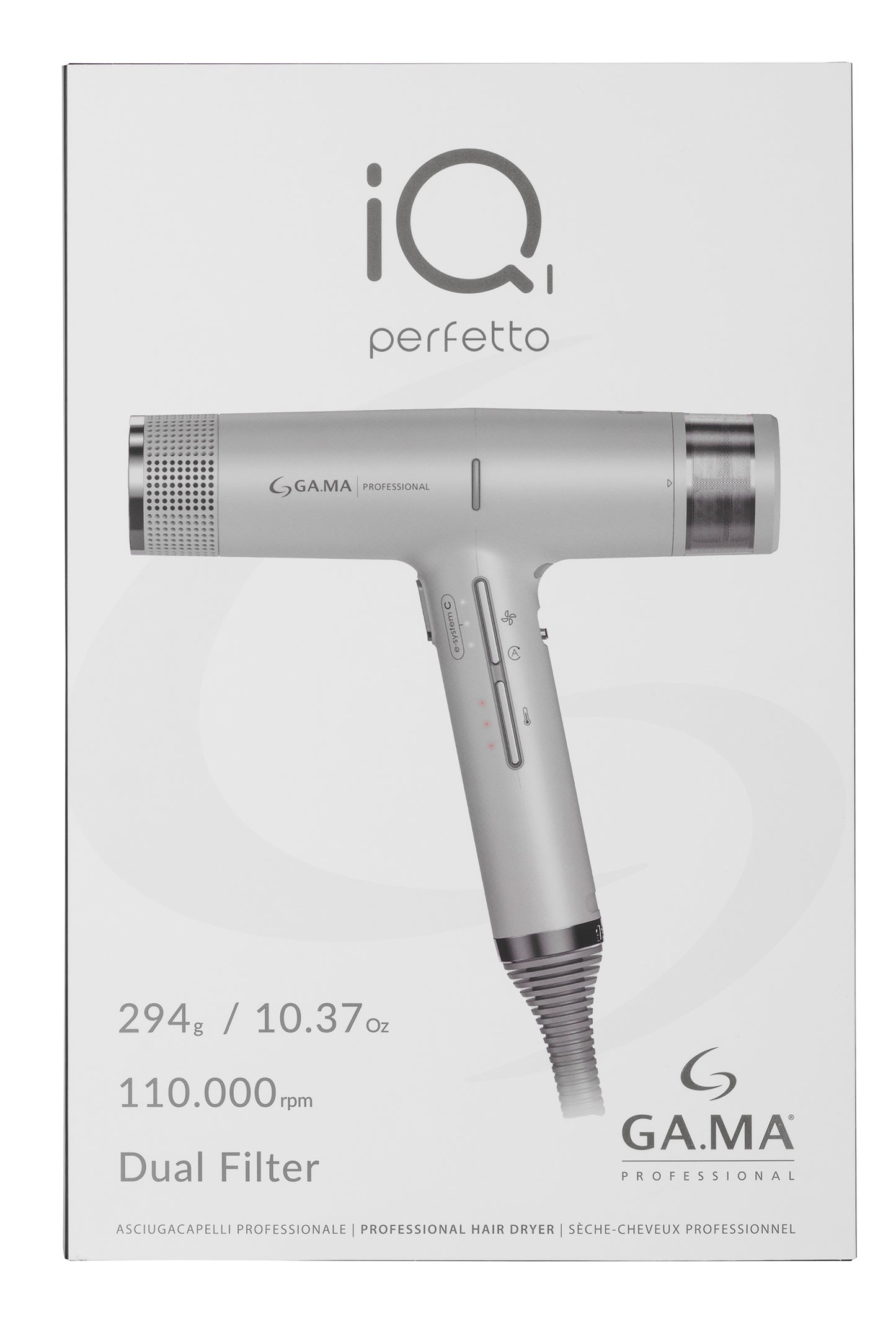 Gama Professional IQ1 Perfetto Pro Dryer - Silver
