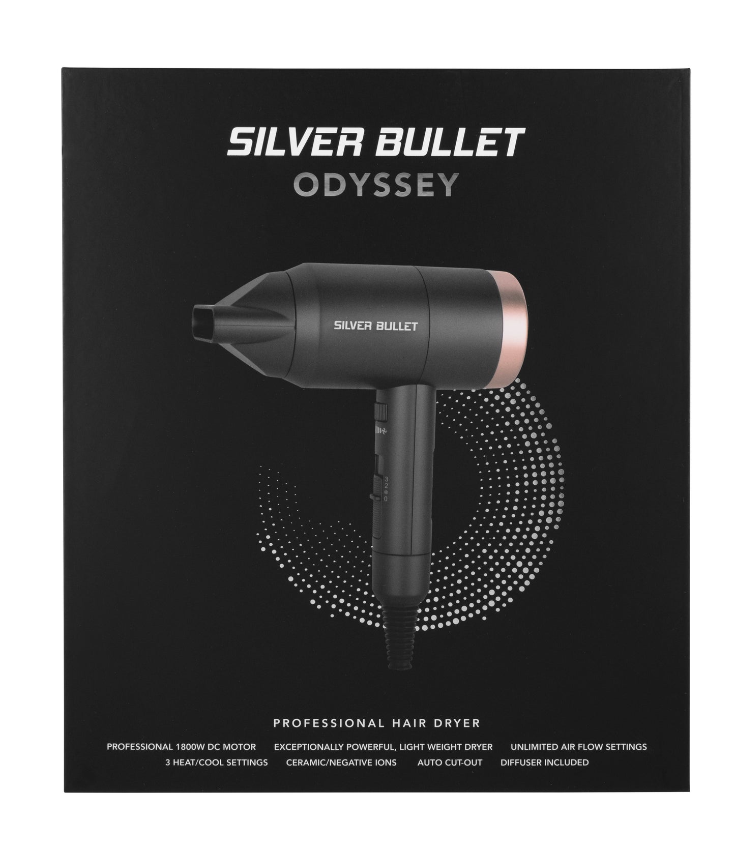 Silver Bullet Odyssey Dryer 1800W -  Black