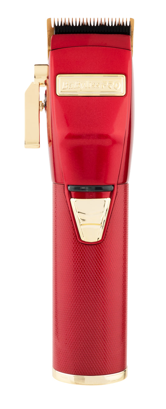 BaBylissPRO Red FX Lithium Clipper - Red  Cord/Cordless