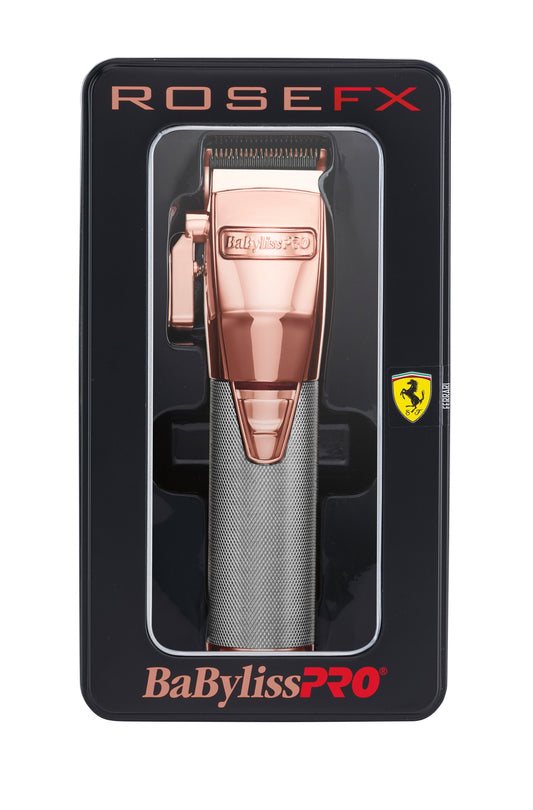 BaBylissPRO Rose FX Lithium Clipper - Rose Gold Cord/Cordless