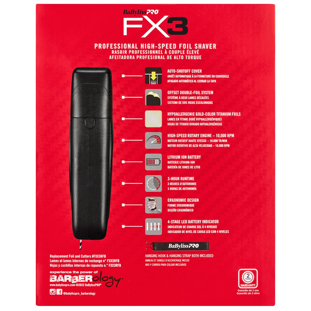 BaBylissPRO FX3 Foil Shaver