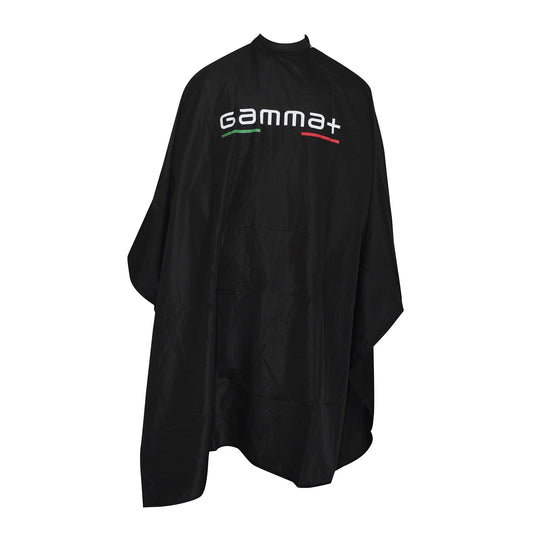 Gamma + Barber Cape with Silicone Collar (Black)
