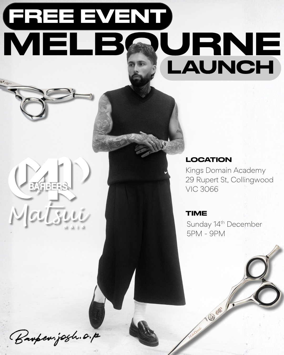 O.P x 4B x Matsui Launch Melbourne