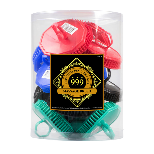 999 Massage Brush 24pc Display - Assorted Colours