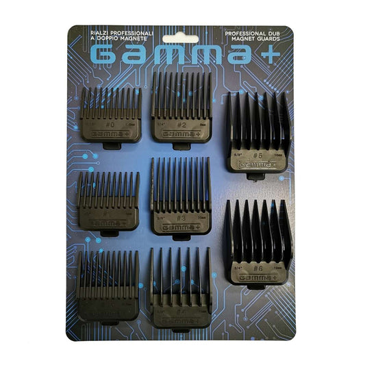 Gamma + Double Magnetic Guards for Clippers (8 Pack)